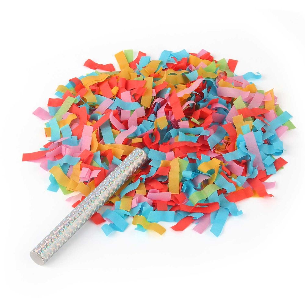 Battife 7.8inch Colorful Confetti Wands, Confetti Shoot Poppers, Tissue Paper Confetti Sticks for Wedding Party Celebrations, Anniversary, Birthday