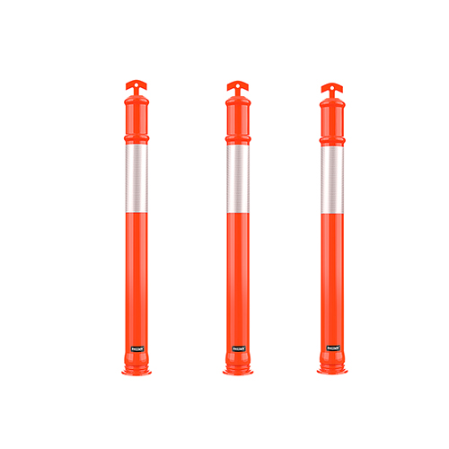 Traffic Delineator Post without Base，3 Pack，Orange 